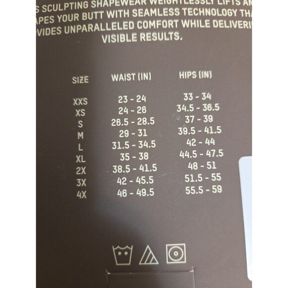 SKIMS Butt Enhancing Shapewear Open Bust Mid Thigh Bodysuit Sz 3X Clay New Open - Picture 8 of 9